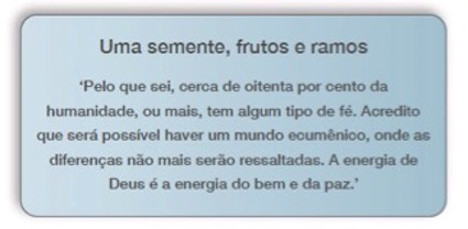 Uma semente, um mundo ecumênico